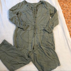 Army green jumpsuit